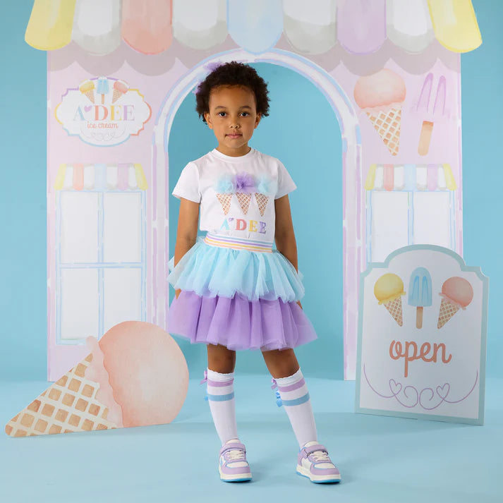 A DEE - Completo Suzi Top Gelato e Gonna in Tulle S262511