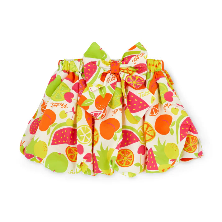 A DEE - Completo Tia con Stampa Frutta e Gonna Puff S263523