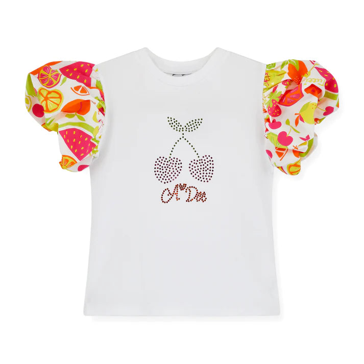 A DEE - Completo Tia con Stampa Frutta e Gonna Puff S263523